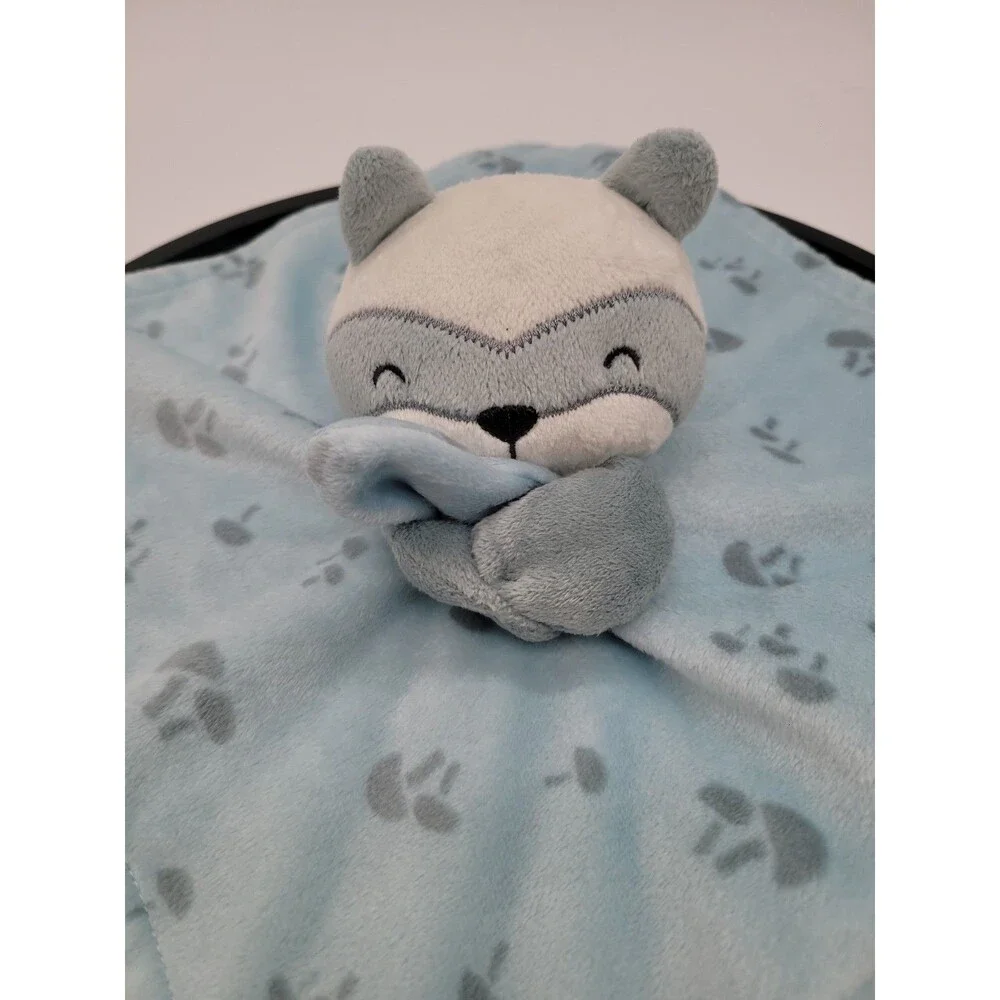 Modern Moments Gerber Baby Lovey Blue Racoon Security Blanket